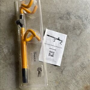 Yellow Steering Wheel Lock